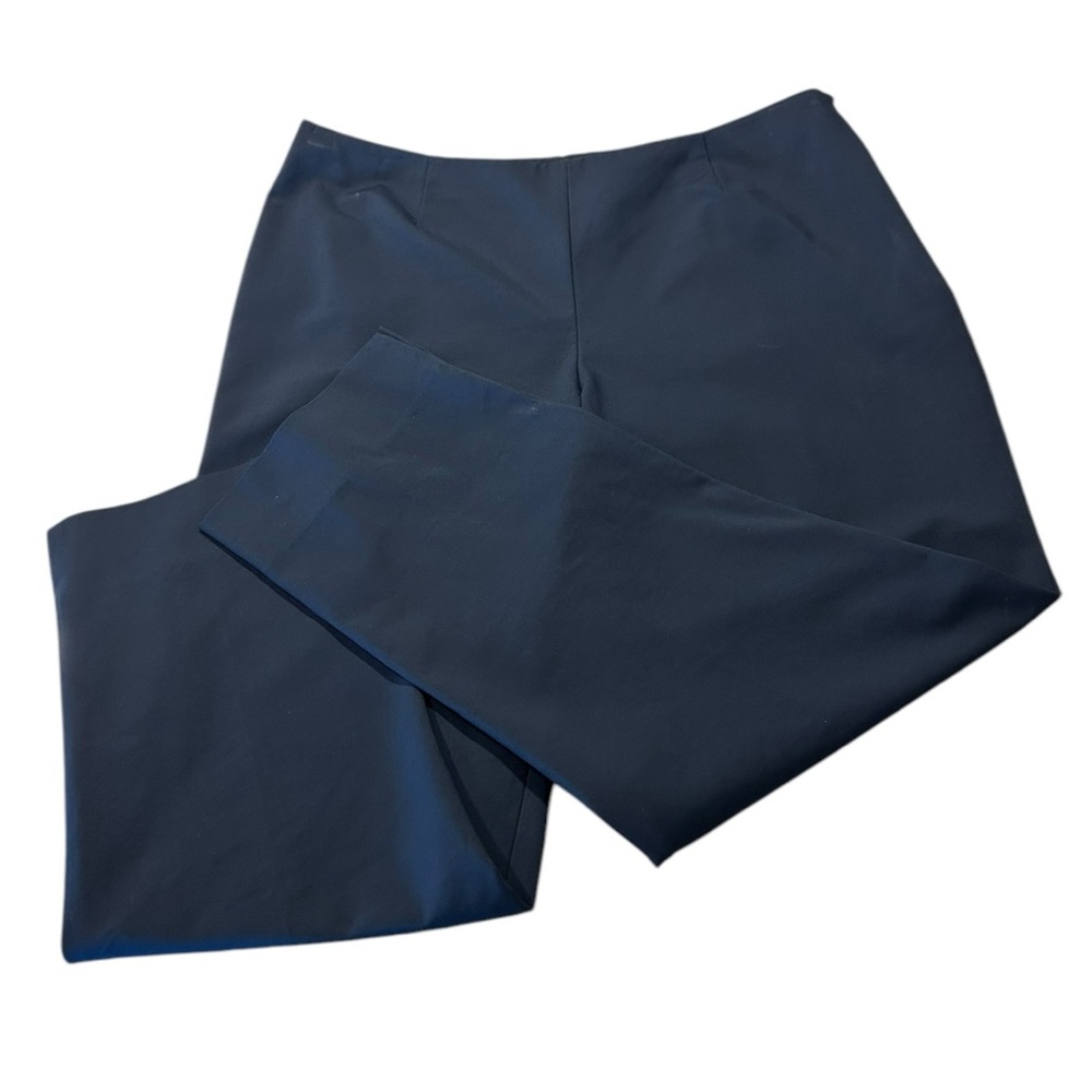 Exquisite Lafayette 148 Black Cropped Bleeker Dress Pants